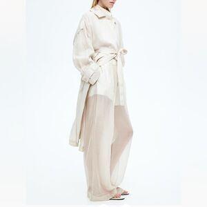 H&M Cream Wide Leg Jumpsuit